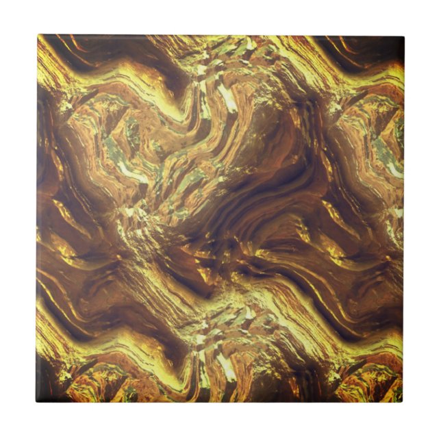Rich Gold Colour Mosaic Tile (Front)