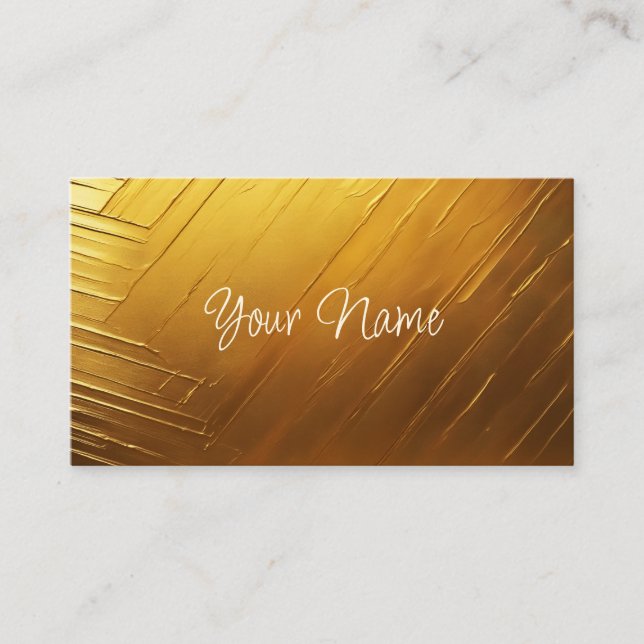Rich Gold Solid Blend Business Card (Front)
