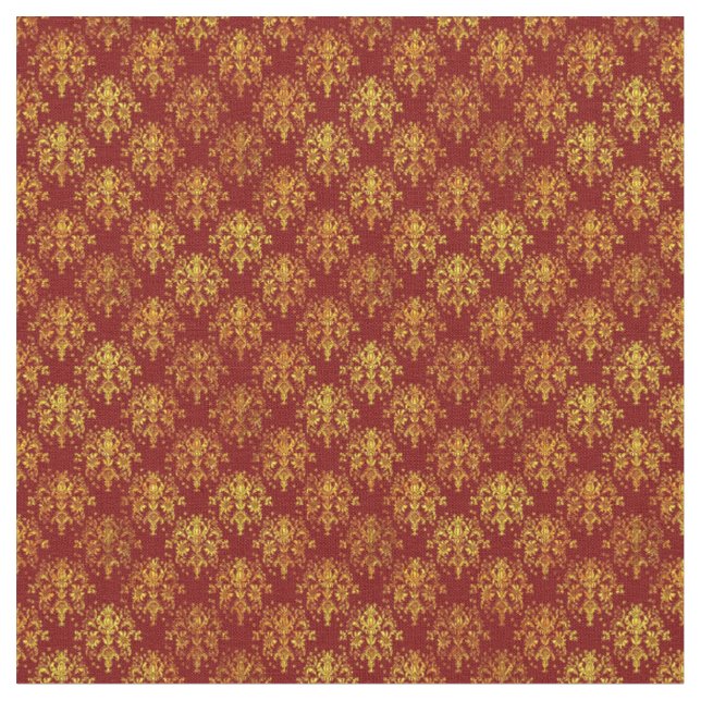 Rich Holiday Damask Fabric (Close Up)