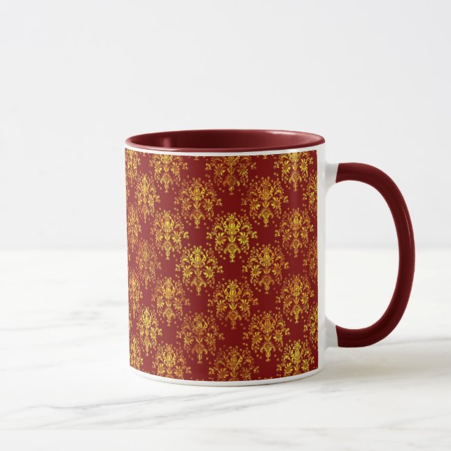 Rich Holiday Damask Mug (Right)