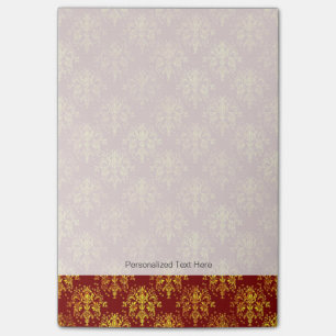 Rich Holiday Damask Post-it Notes