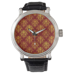 Rich Holiday Damask Watch