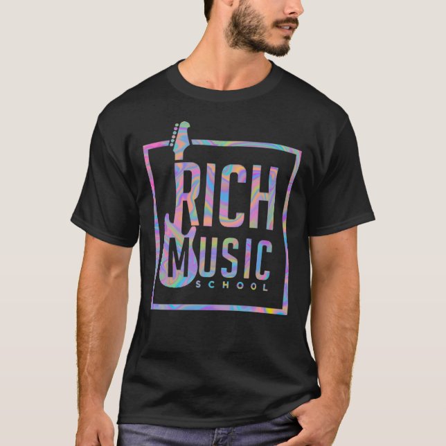Rich Music Logo Shirt Pastel Marble  (Front)