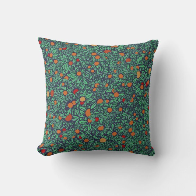 Rich Orchard: Vintage Tree Pattern. Cushion (Front)