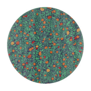 Rich Orchard: Vintage Tree Pattern. Cutting Board