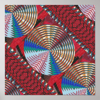 RICH Oriental ART : Sparkle CHAKRA n Silken Fabric Poster