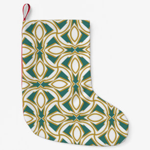 rich ornament. Sloping seamless colorful ornament Small Christmas Stocking