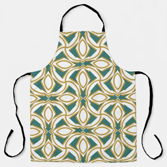  rich ornament. Sloping seamless colourful ornamen Apron (Front)