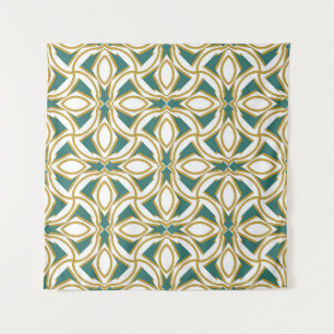 rich ornament. Sloping seamless colourful ornamen Tapestry
