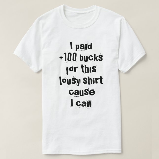 rich people's brass T-Shirt (Design Front)