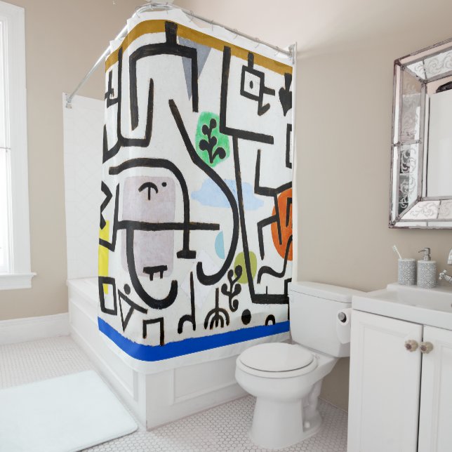 Rich Port, Paul Klee Shower Curtain (In Situ)