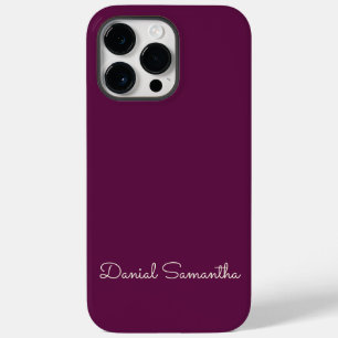 Rich Purpule Custom Name Personalised Case-Mate iPhone 14 Pro Max Case