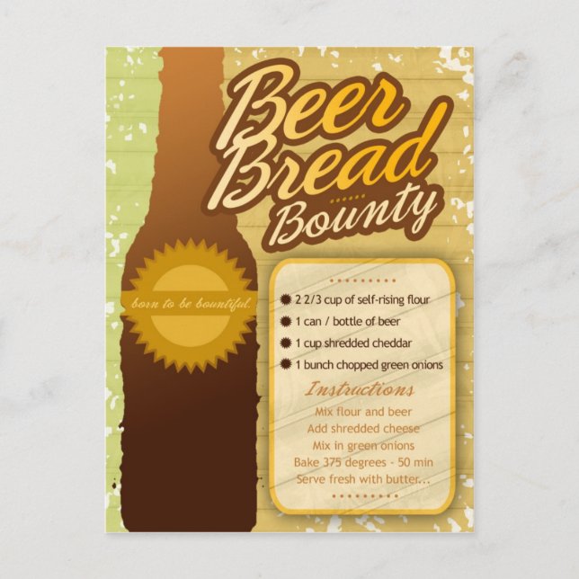 Rich Recipes BEER BREAD BOUNTY Postcard (Front)