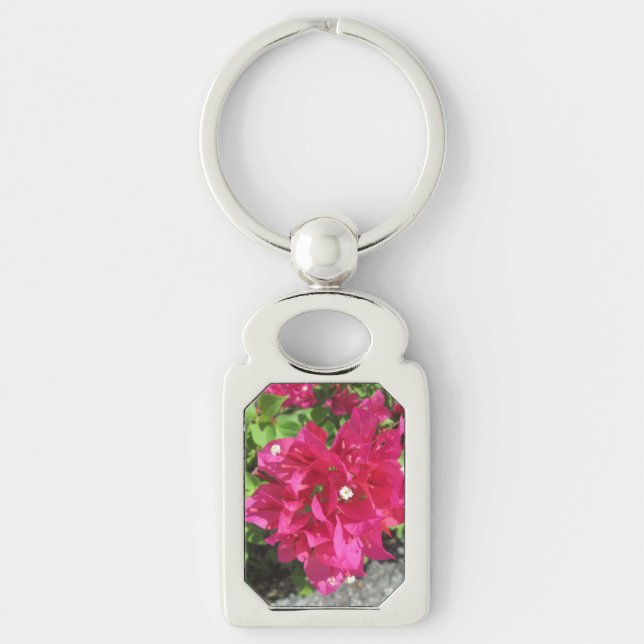 Rich Red Bougainvillea Key Ring (Front)