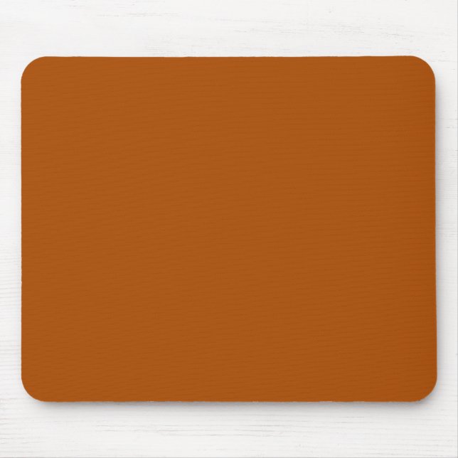 Rich sienna brown colour ready to customise mouse pad (Front)