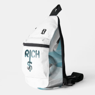 RICH Sling Bag Trend Abstract Blue Ocean