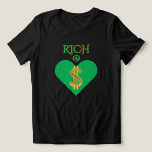 RICH SOUL GREEN BLACK RICH@HEART GRAPHIC WOMEN'S Tri-Blend SHIRT