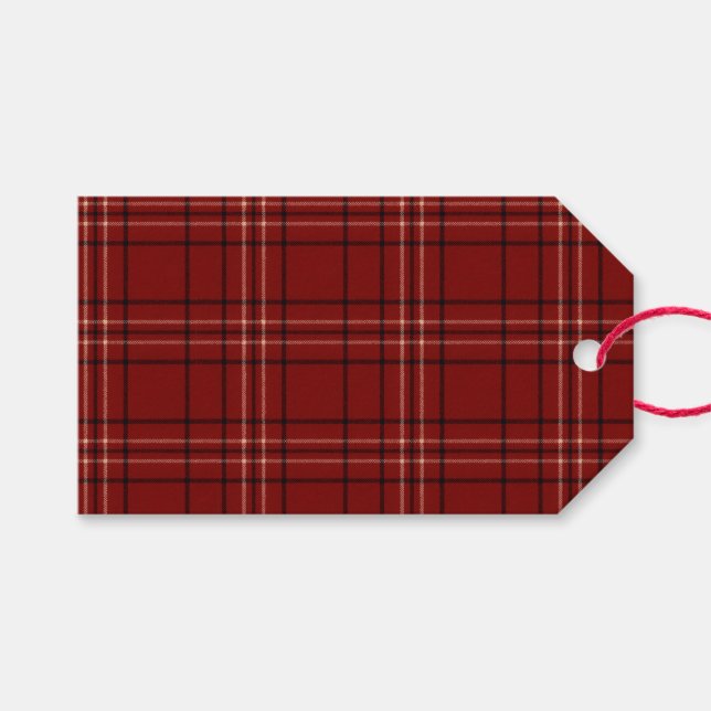 Rich Tartan Gift Tags (Front (Horizontal))