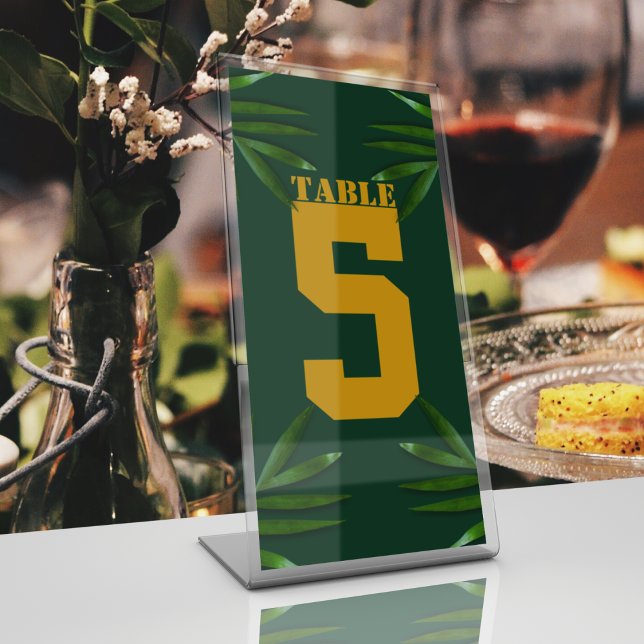 Rich Theme Table Number (place these number cards on the table to help your guests)