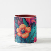 Rich Tropical Floral Pattern