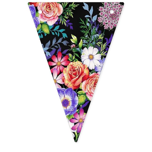 Rich Vintage Floral Bunting. Bunting (Seventh Flag)