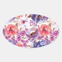 Rich Watercolor Flower Pattern
