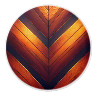 Rich Wood Style  Ceramic Knob