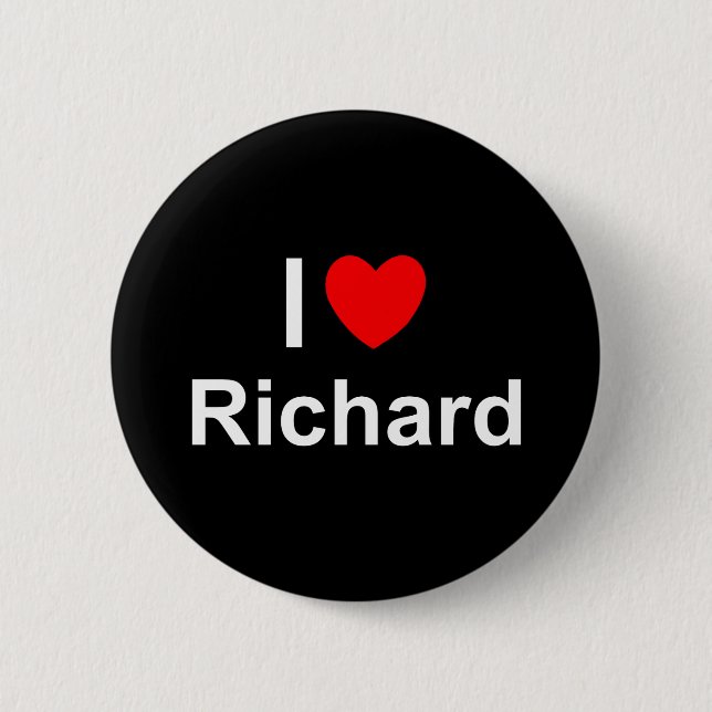 Richard 6 Cm Round Badge (Front)