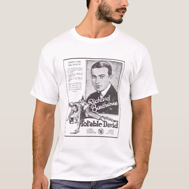 Richard Barthelmess Tol'Able David silent movie ad T-Shirt (Front)