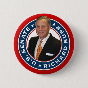 Richard Burr U.S. Senate 6 Cm Round Badge