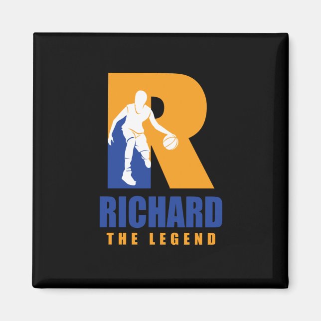 Richard Custom Player Basketball Your Name The Leg Magnet (Front)