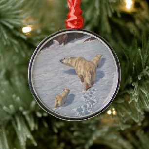 Richard Friese, Polar Bear Family Metal Tree Decoration