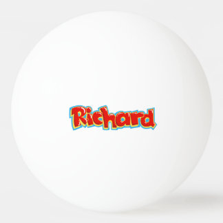 Richard graffiti ping pong ball
