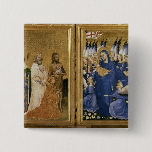 Richard II Presented to the Virgin and Child 15 Cm Square Badge