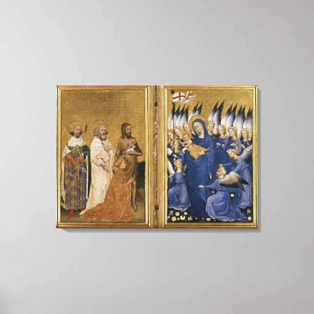 Richard II Presented to the Virgin and Child Canvas Print (Front)