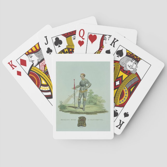 Richard III (1452-85) 1470, engraved by W. Maddock Playing Cards (Back)