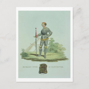 Richard III (1452-85) 1470, engraved by W. Maddock Postcard