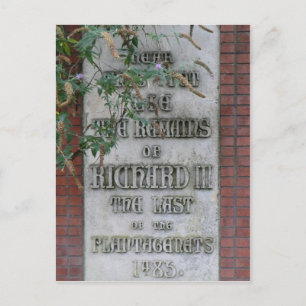 Richard III Memorial in Leicester, England Postcard