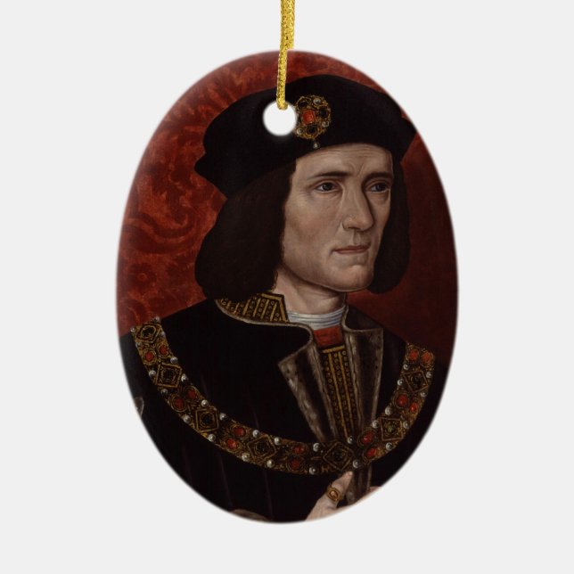 Richard III of England Ceramic Tree Decoration (Front)
