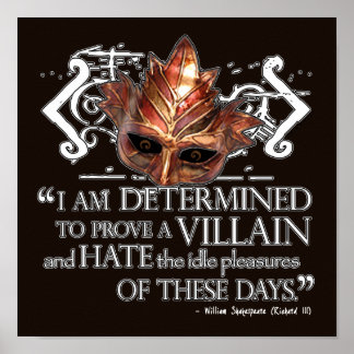 Richard III Quote Poster
