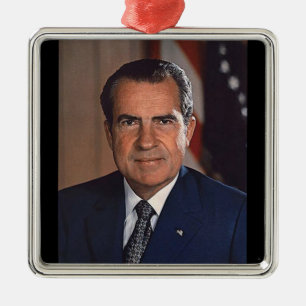 Richard M. Nixon 37th President Metal Tree Decoration