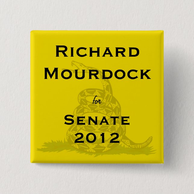 Richard Mourdock for Senate Tea-Party Button (Front)