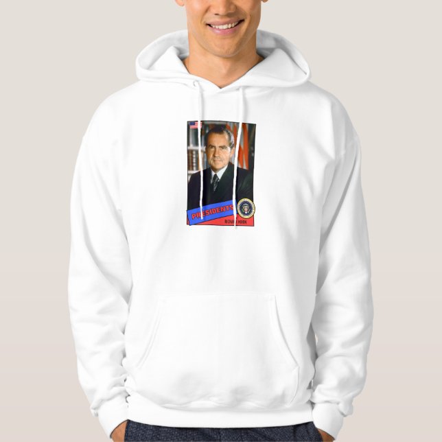 Richard Nixon Baseball Card Hoodie (Front)