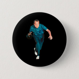 Richard Nixon Bowling  6 Cm Round Badge
