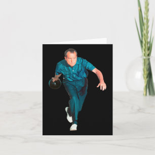 Richard Nixon Bowling  Card