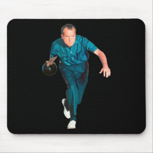 Richard Nixon Bowling Mouse Pad
