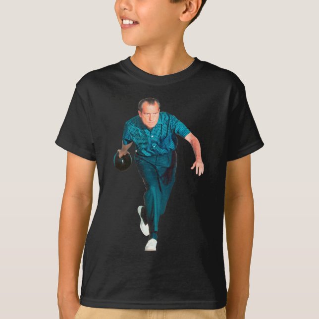 Richard Nixon Bowling  T-Shirt (Front)