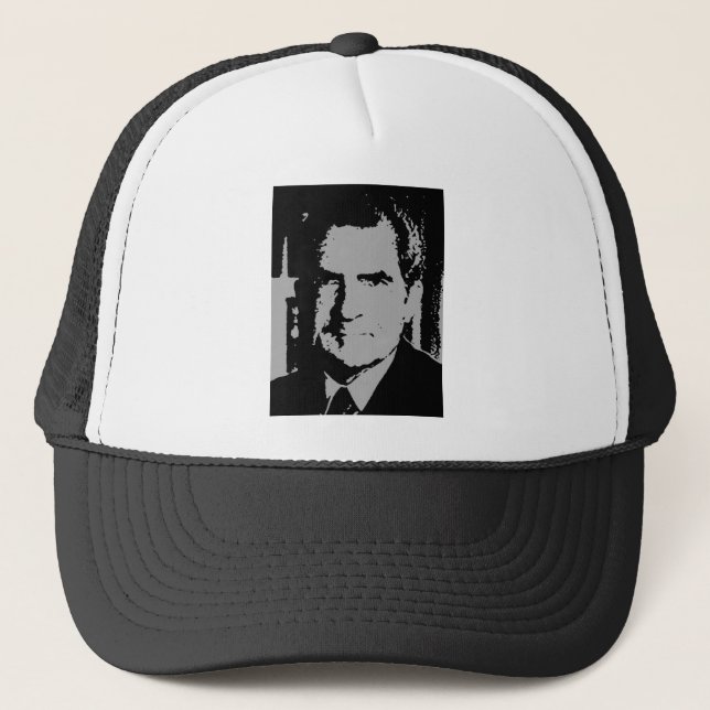 Richard Nixon silhouette Trucker Hat (Front)