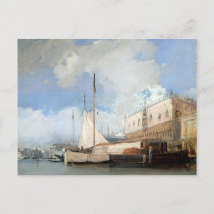Richard Parkes Bonington The Doge's Palace, Venice Postcard