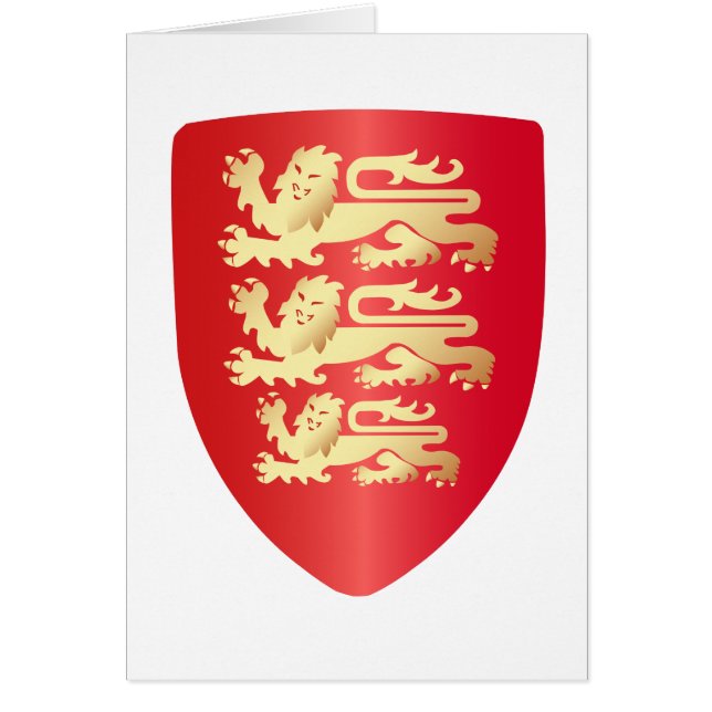Richard the Lion Heart Shield in red+faux gold (Front)
